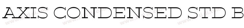 AXIS Condensed Std B字体转换